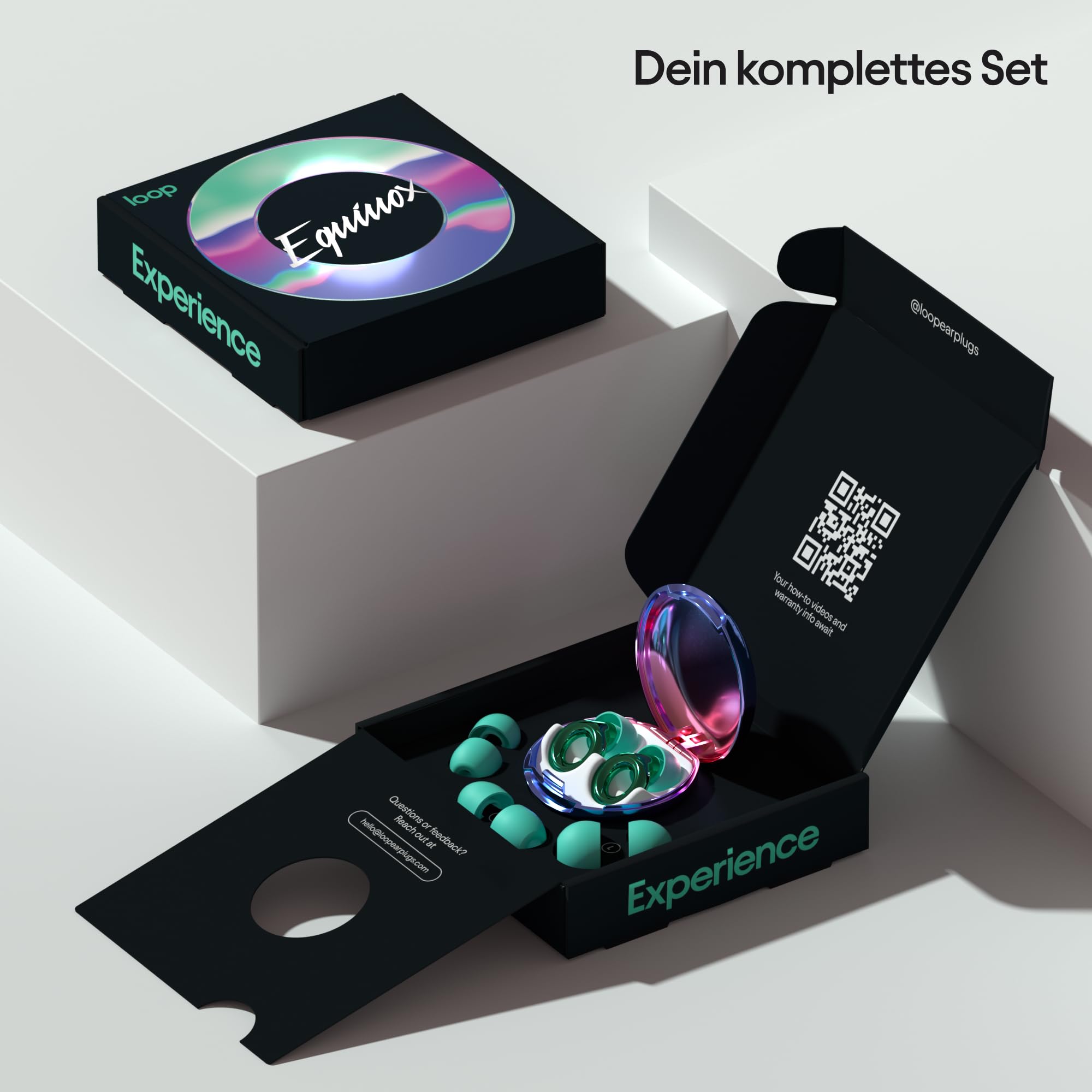Loop Experience Ohrstöpsel für Konzerte – Hi-Fidelity-Gehörschutz für Geräuschreduzierung, Motorrad, Arbeit und Geräuschempfindlichkeit – 8 Ohrstöpsel – SNR 18dB