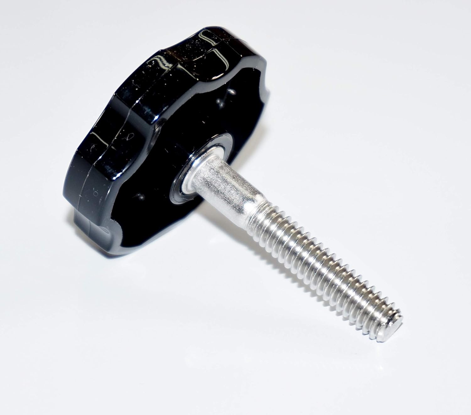 1/4"-20 x 1-1/2" Thumb Screw Stainless Steel Black Rosette Clamping Knob Thumbscrew Standard Coarse Threads Thumb Screws Made on USA (4)