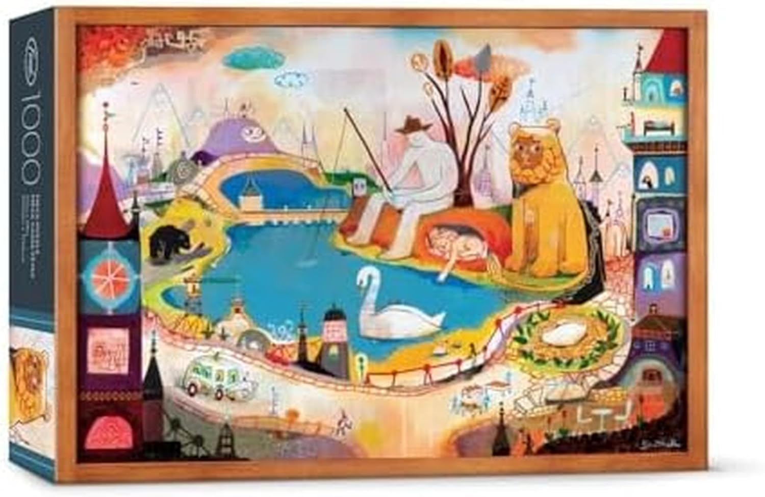 Genuine Fred THE LION IS AWAKE by Souther Salazar, 1000 piece puzzle