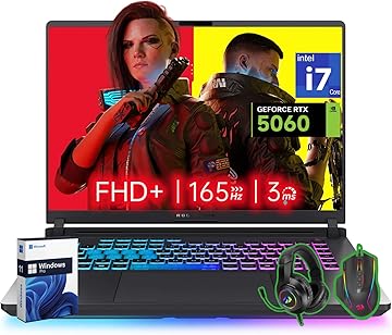 ROG Strix G16 Gaming Laptop 2025, Intel Core i7 Processor 14650HX, NVIDIA GeForce RTX 5060 GPU, 16" FHD+ 165Hz/3ms Nebula Display, 64 GB DDR5, 4 TB Gen 4 SSD, Wi-Fi 7, Windows 11 Pro, Accessories
