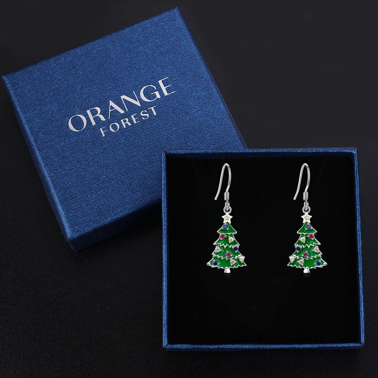 Santa & Reindeer Earrings - Snowman Dangle Drop Earrings in Sterling Silver for Christmas Party Gifts - Image 7