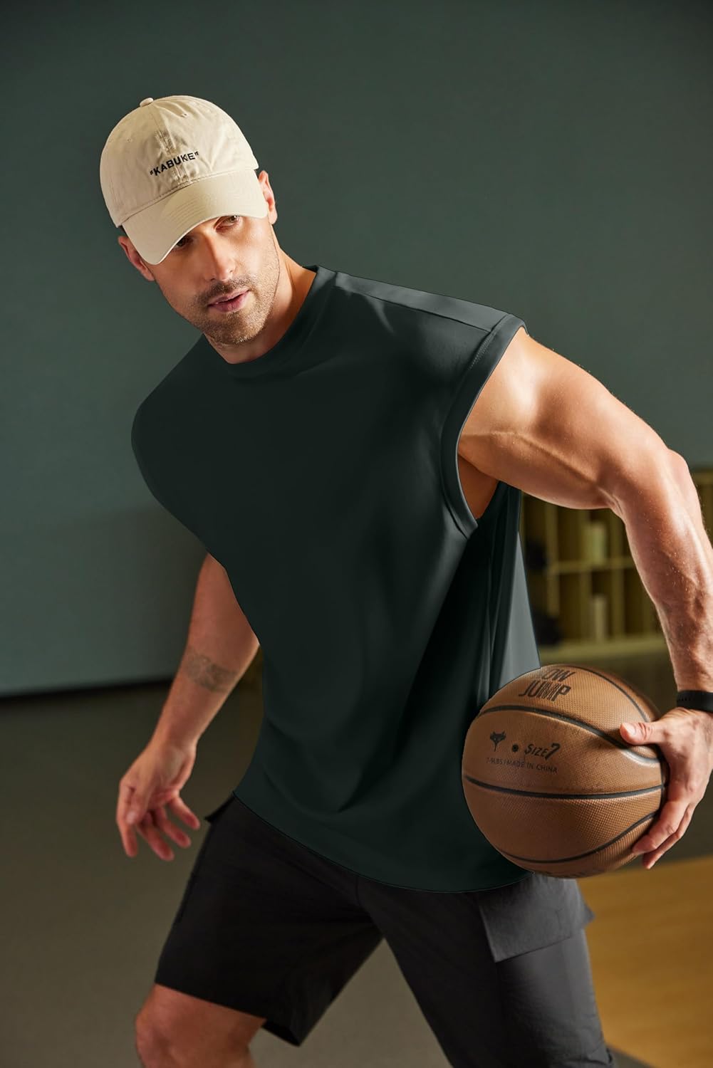 COOFANDY Mens Workout Tank Tops Summer Sleeveless Tee Shirts Casual Stylish Gym Muscle Shirt Loose Fit for Basketball - Image 3