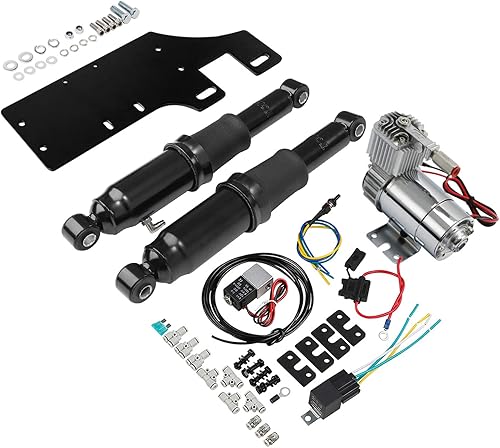 Miniatura 8 de TCT-MOTORPARTS - Kit de suspensión trasera Air Rider ajustable para Harley Touring Bagger Electra Street Road Glide Road King Ultra Classic FLHTCU