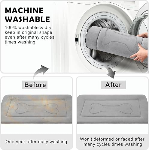 Miniatura 5 de JoicyCo - Cama grande y acolchada de 360 420 y 470pulgadas para perro lavable con base antideslizante cama para mascotas camas para gatos caseta