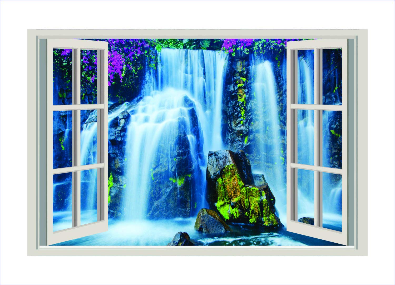 DECOR PRODUCTION Vinyl 3D Wall Window Door Sticker, 90 x 60 cm, Multicolour (B084GRHT4Q) Amazon Price History, Amazon Price Tracker