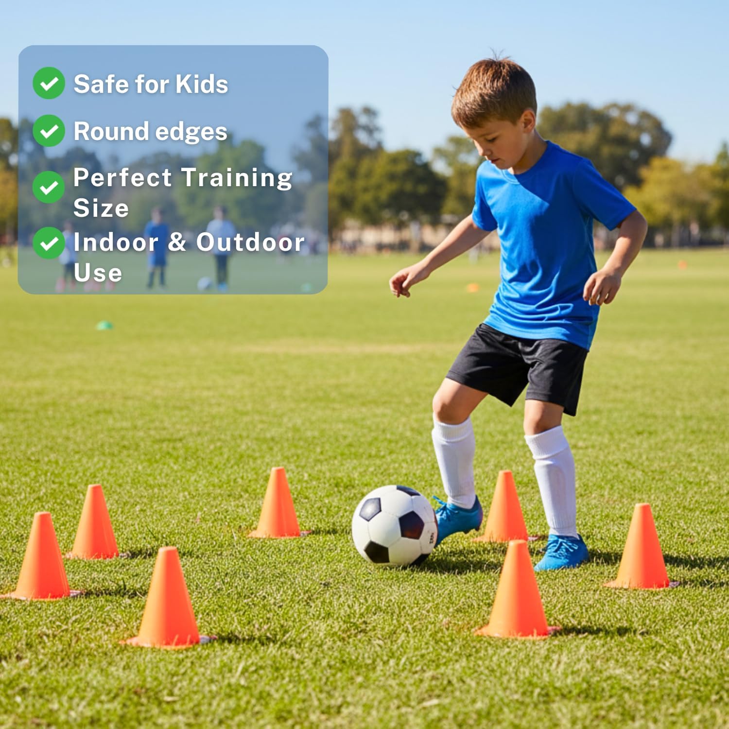 GSi 7" Marker Cones – Sports Training & Field Practice Cones