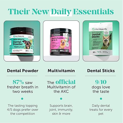 Miniatura 4 de Dental Health Fresh Sticks - Golosinas dentales y masticables para el cuidado bucal para perros - Palitos dentales para perros para refrescar el