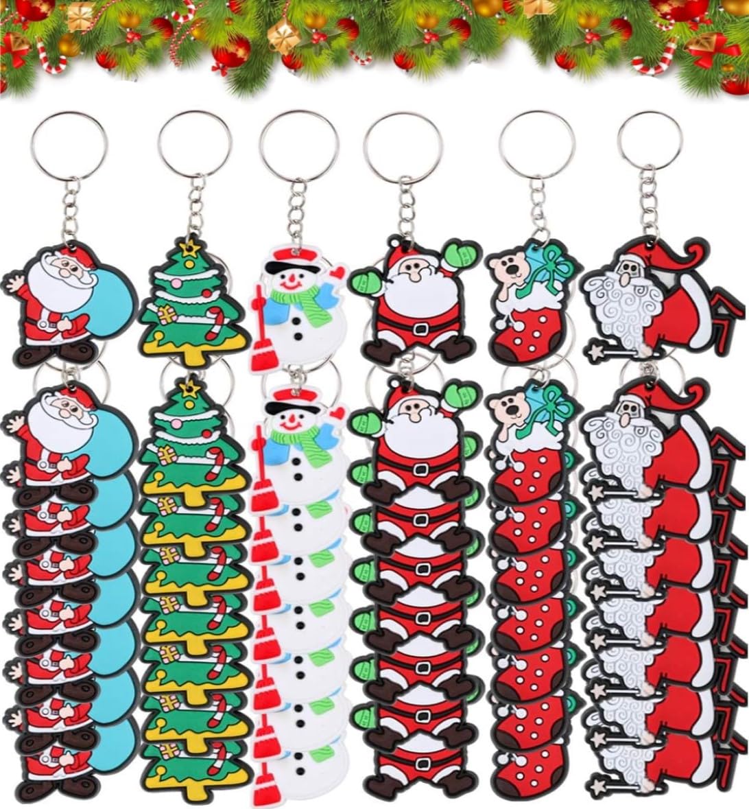 LATERN 120Pcs Christmas Keychains