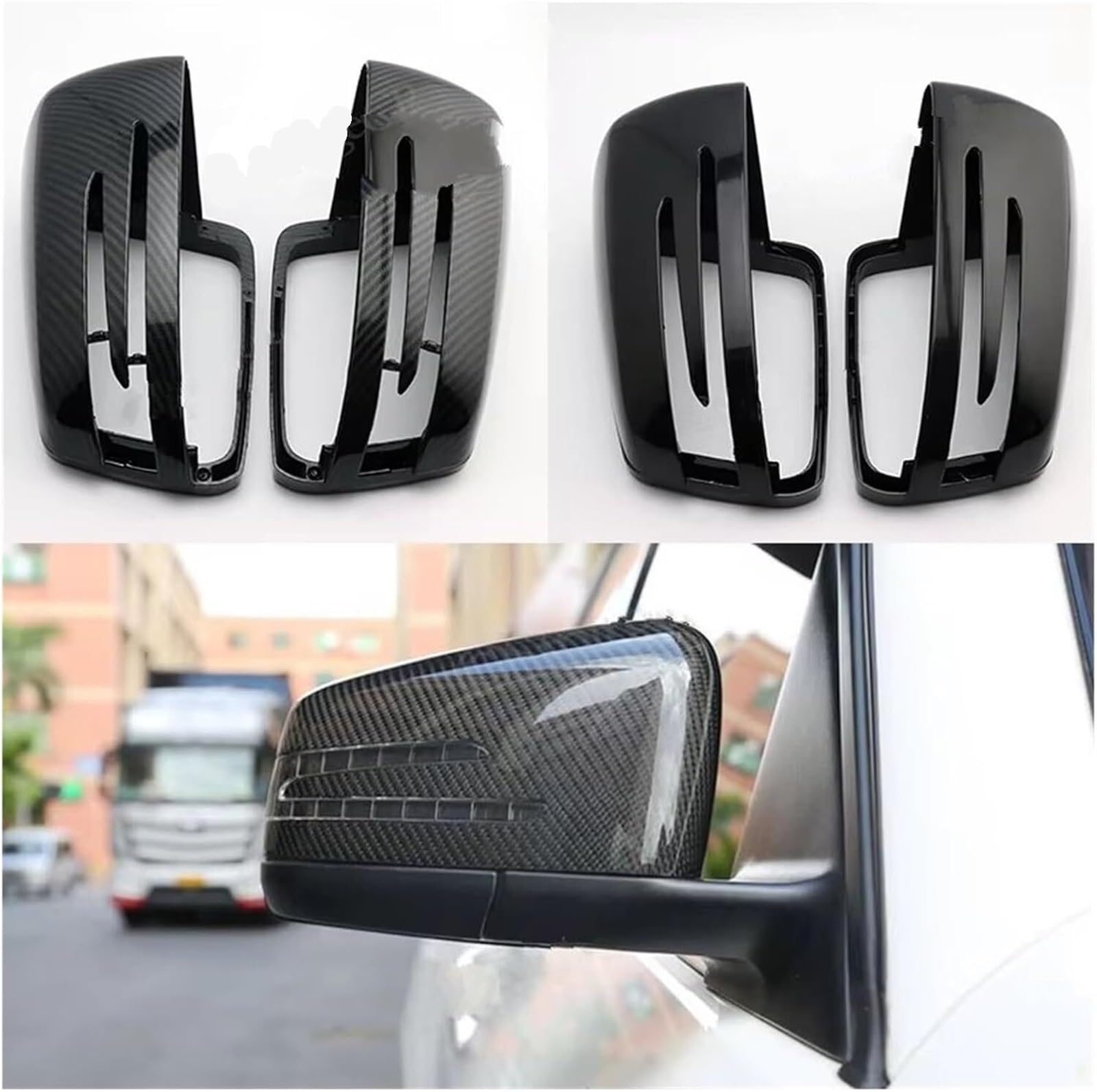 Couvercle de rétroviseur latéral Pour Benz Pour W176 W246 W204 W212 W221 Pour C177 Pour X204 X156 Couvercle de rétroviseur