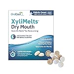 Oracoat XyliMelts for Dry Mouth Night Time or Day - Moisturizing Dry Mouth Adhering Discs, Sugar Free with Xylitol, 40 Count, Slightly-Sweet Flavor, 8-Hour Relief