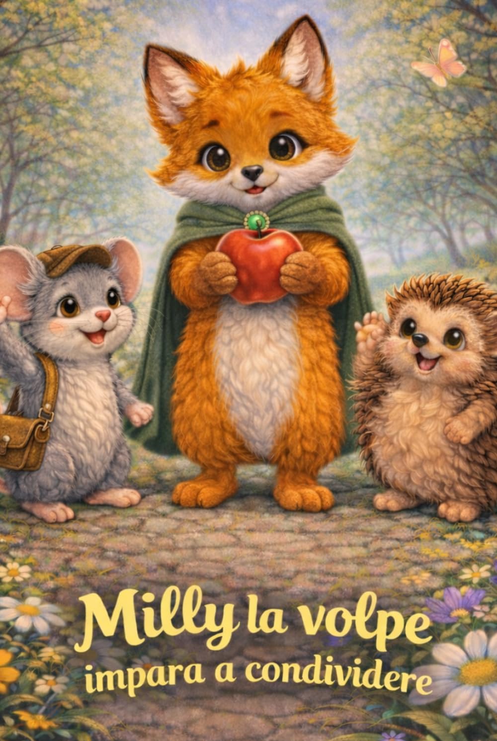 Milly la volpe impara a condividere: Albo illustrato per bambini 3-6 anni con morale (Le avventure della volpe Milly)