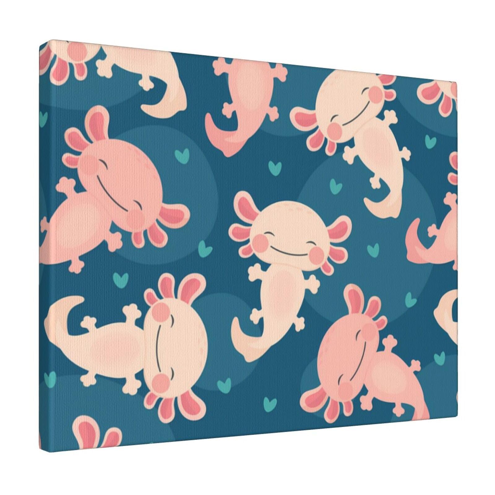 Amazon.co.jp: Chioee 絵画 インテリア ウーパールーパー 魚柄