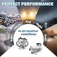 Vista 3 de Boxlight - Luces antiniebla compatibles con Hyundai Santa Fe 2007 2008 2009, un par de luces antiniebla con lente transparente para parachoques