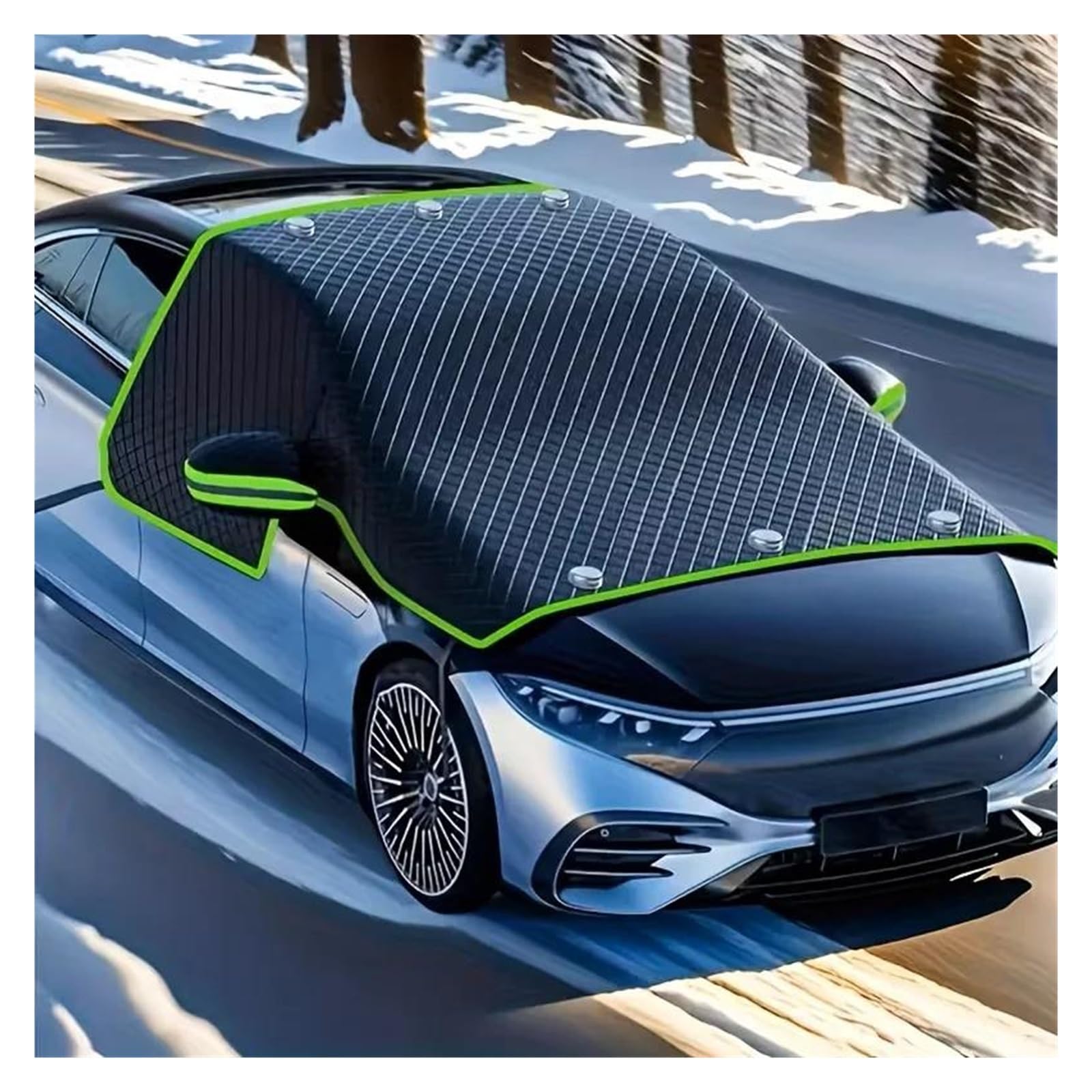 Copri Parabrezza Auto Inverno Copertura Antineve per Parabrezza Auto, Antivento, Protezione Antigelo, Adatta alla Maggior Parte delle, Universale per Tutte Le Stagioni