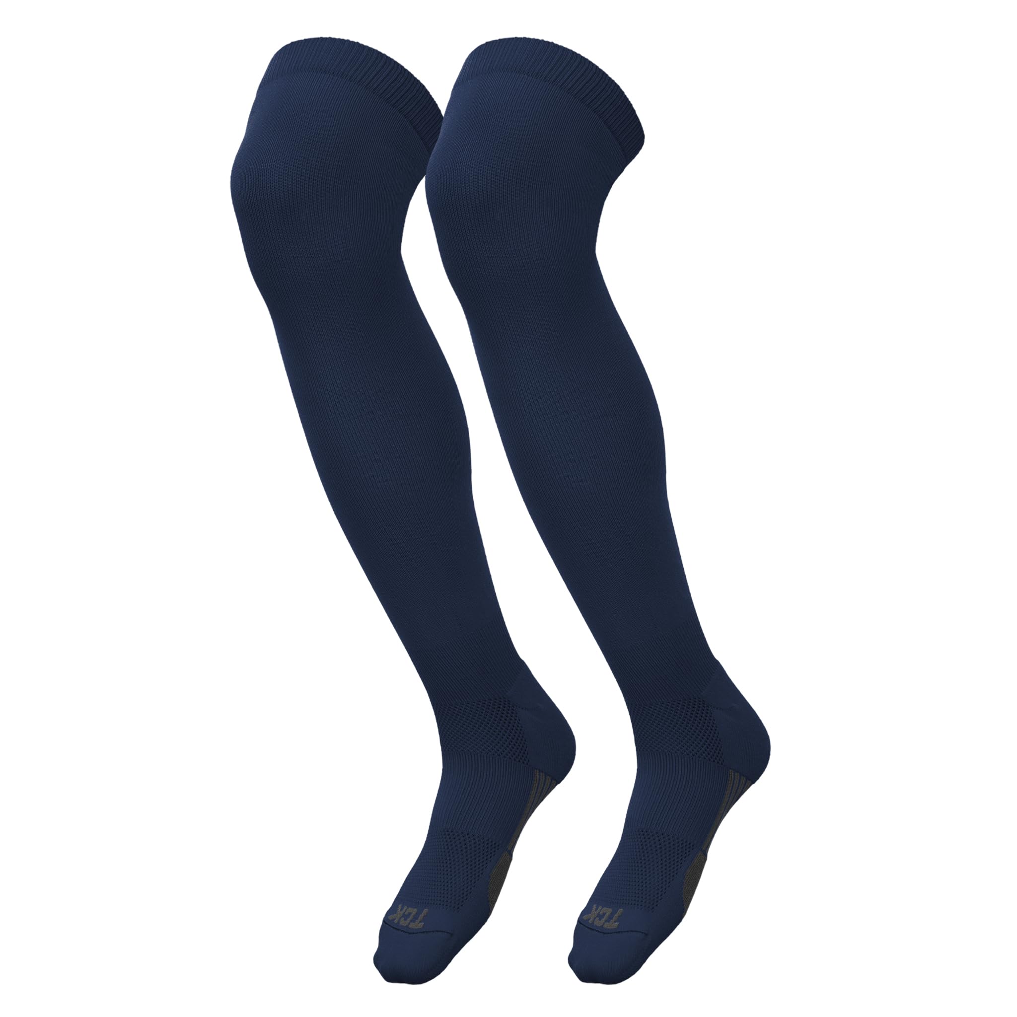 Dugout gestreifte Overknee-Baseballsocken, extra lang über dem Knie, für Jungen, Mädchen, Männer, Frauen, Jugendliche, Erwachsene