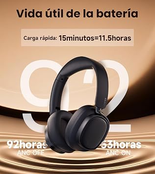 Edifier ES850NB Wireless ANC Headphones with LDAC and Hi-Res Audio,Black