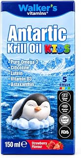 Walker's Vitamins Krill Oil Balık Yağı, Odaklanma, Büyüme,…