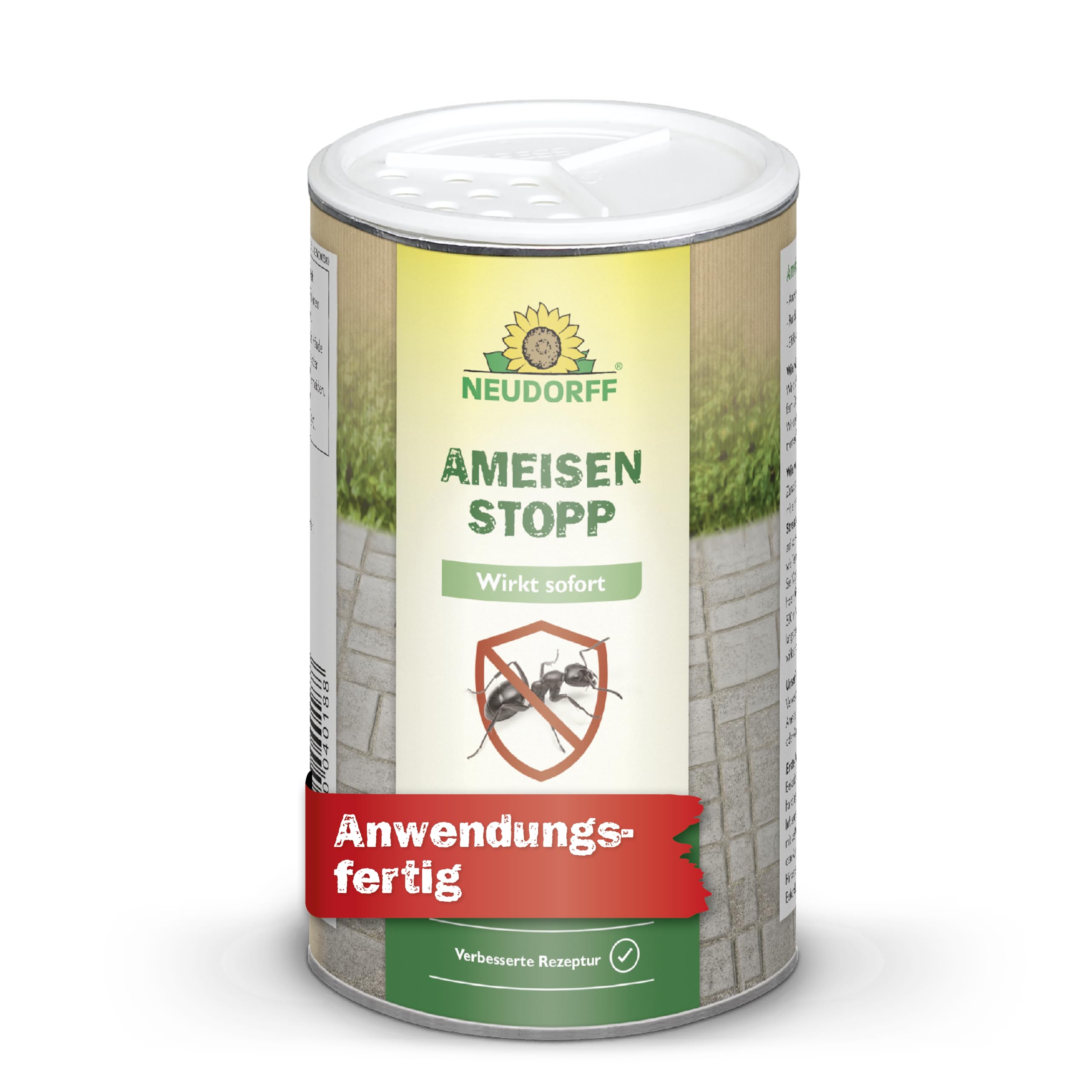 Neudorff AmeisenStopp – Ameisenstreumittel mit Sofortwirkung schützt effektiv gegen Ameisen rund ums Haus. Ameisenmittel zum Streuen oder Gießen, 300 g