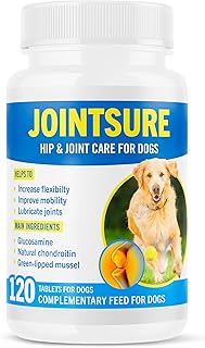 JOINTSURE Joint Supplements for Dogs â€“ 120 Tabs, Joint Structure & Mobility for Dogs| Advanced Formula