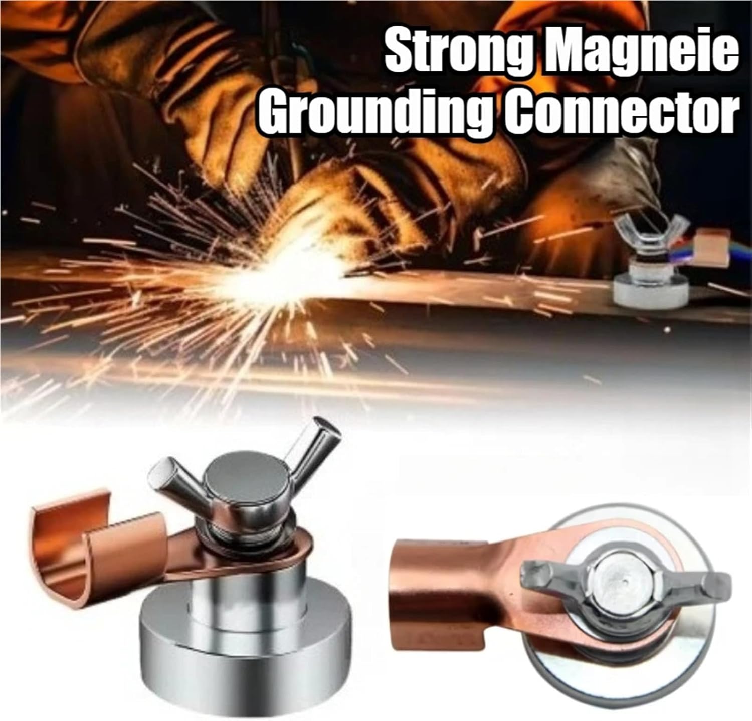 1Pcs magnetic grounding device welding tool accessories machine ground clamp(28mmX17mm)