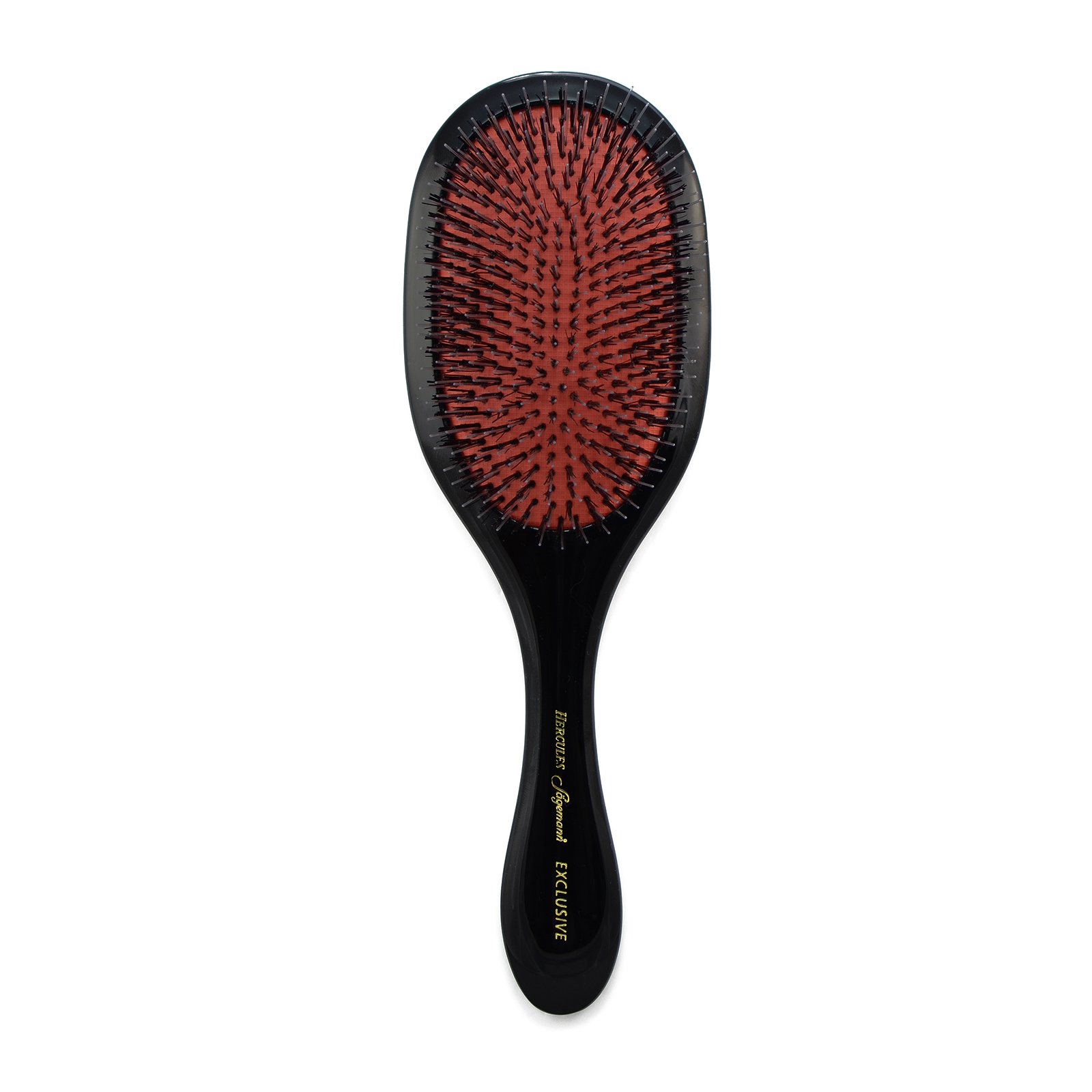 HERCULES SÄGEMANN - 2241 Paddle Brush | pielęgnująca szczotka do włosów naturalnych | szczotka Ebonit z włosiem dzika i sztyftami poliamidowymi | szczotka do pielęgnacji długich włosów