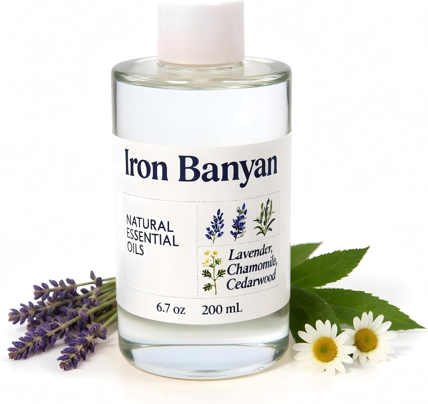 Lavender Chamomile Cedarwood Diffuser Oil Blend – 6.7 fl oz (200ml) for Aromatherapy, Diffuser, Sleep Aid & Stress Relief, Natural Relaxing Scent