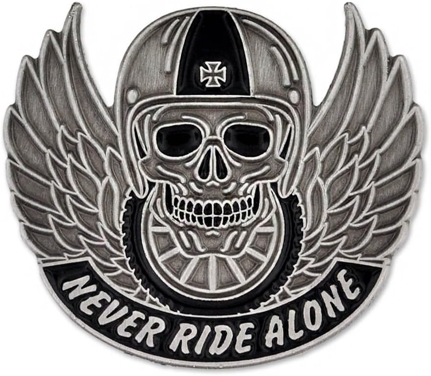 PinMart Biker Enamel Lapel Pin