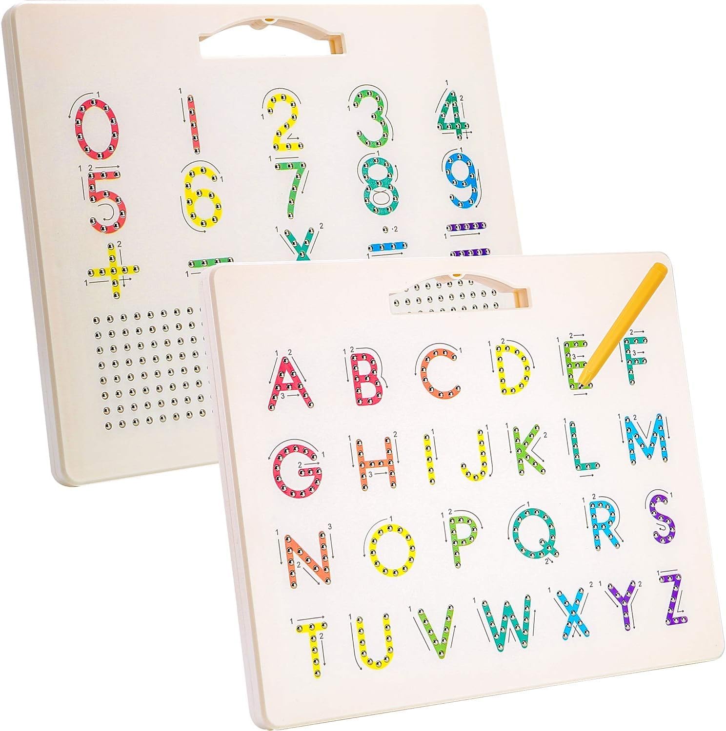 Bestie toys Magnetic Alphabet Tracing Board, Double Sided Magnetic Tablet Drawing Board, ABC Letters Lowcase and Number Writing Board for Kids (B0DBR33RD9) Amazon Price History, Amazon Price Tracker