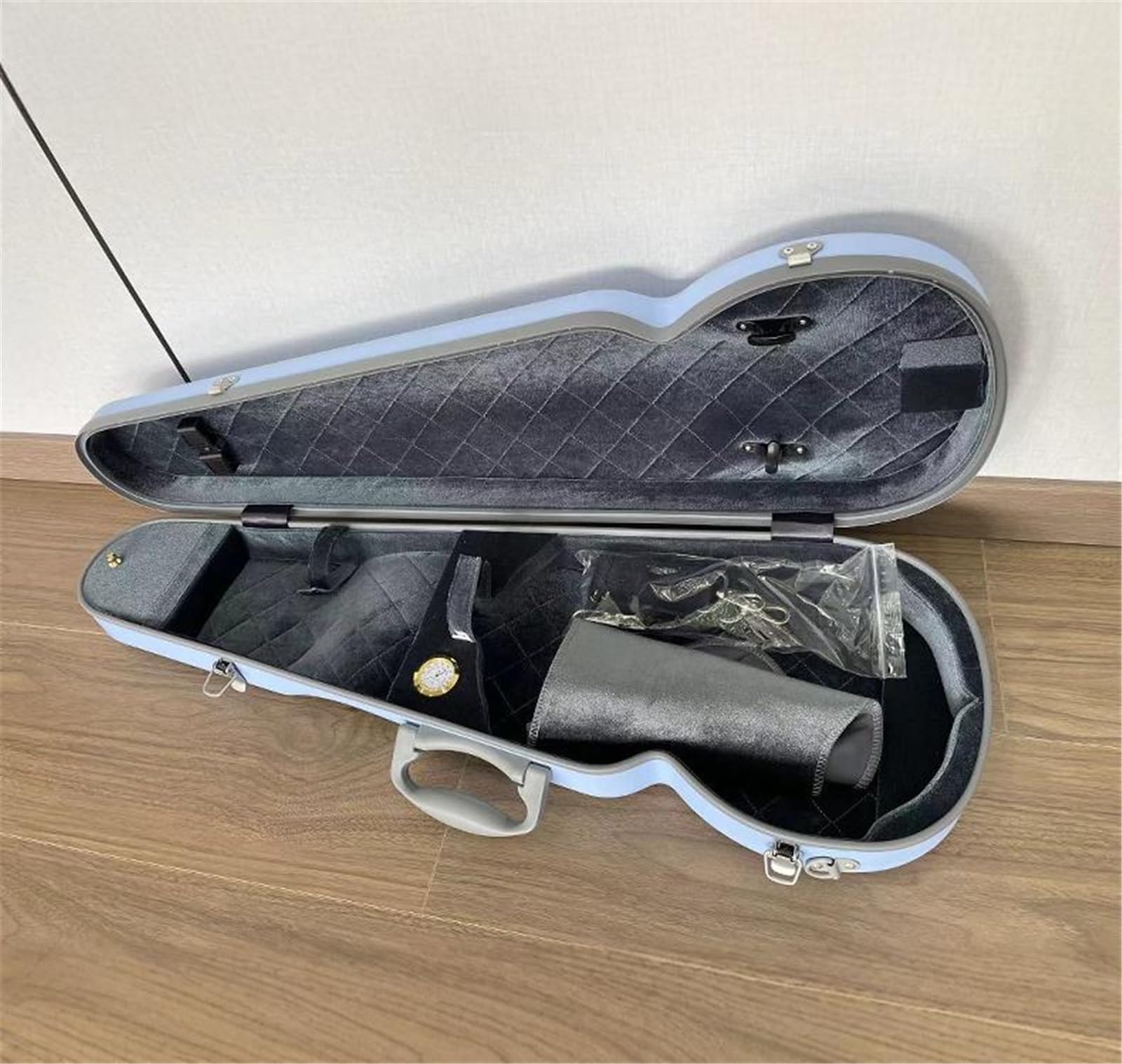 Custodia Per Violino Composita In Fibra Di Carbonio Per PC Con Elevata Durezza Impermeabile E Resistente Alla Pressione Custodia professionale per violino(Red,1/2)