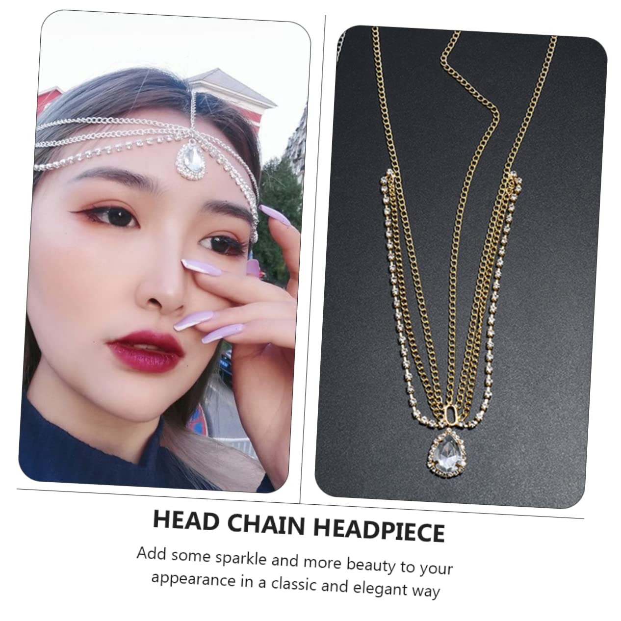 FOMIYES Lot De 3 Bijoux De Cheveux Scintillants Pour Femmes Pour Halloween Festivals 4 Pièces X 3