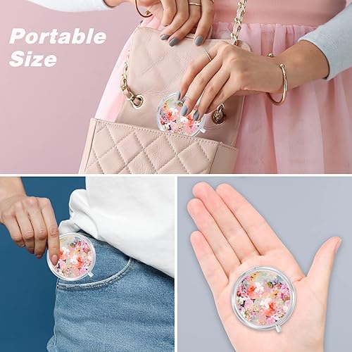 Miniatura 7 de Aiawoxc Pastillero, bonita pastillero de viaje para bolso, a prueba de humedad, pequeño pastillero a prueba de humedad, dispensador portátil