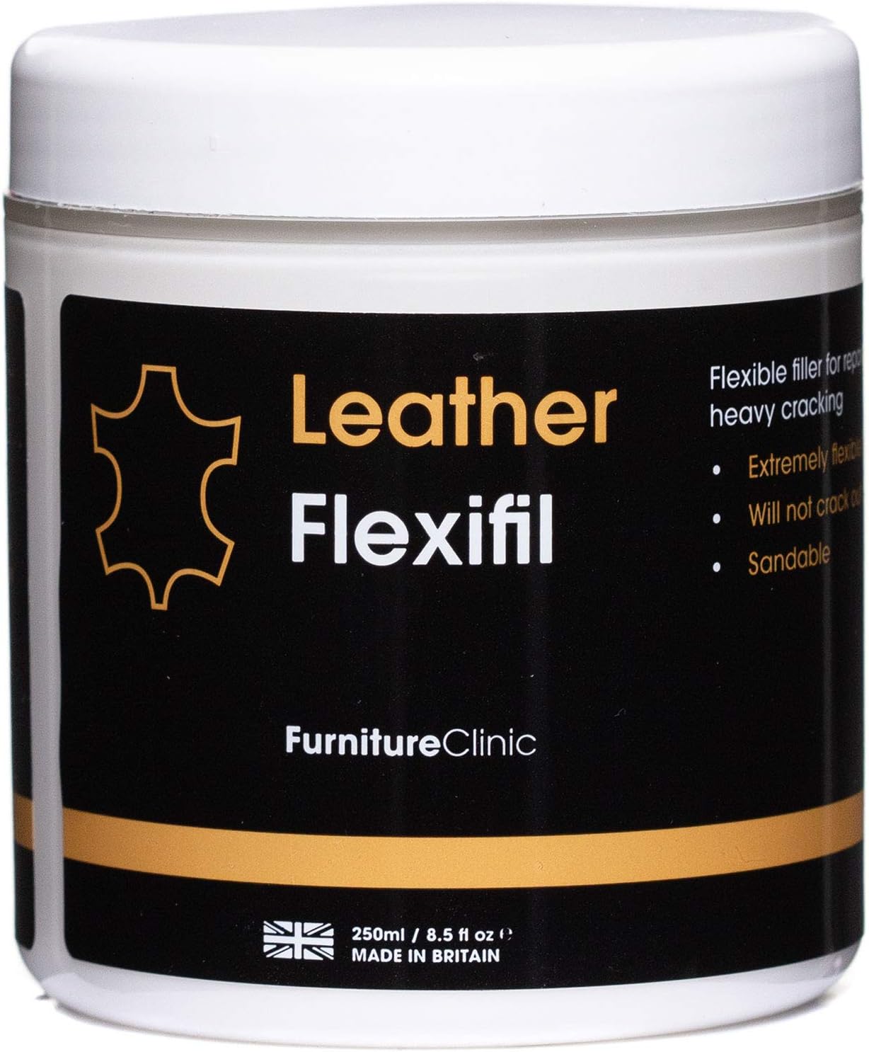 The Leather Clinic Leather Filler Repair Kit Fix Scratches & Scuffs