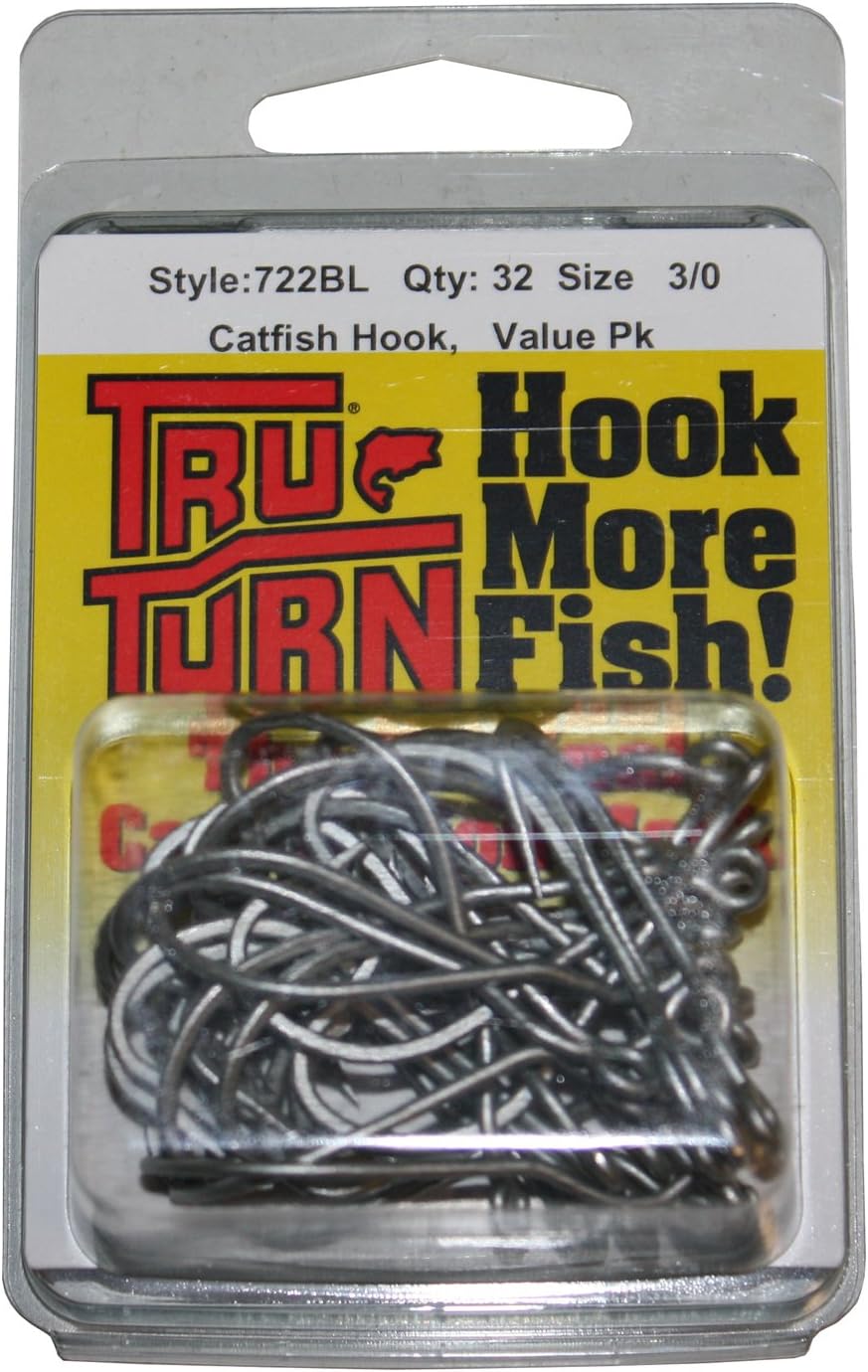 Tru Turn TTI Catfish Hook-32 Per Box, 3/0, Silver