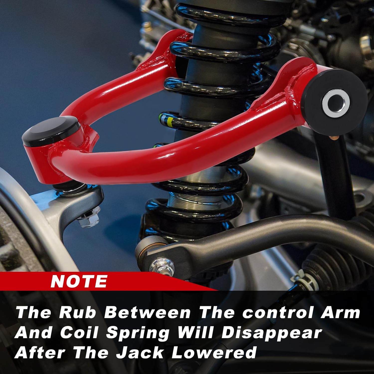 Front Upper Control Arms Compatible with F-150 2004-2020, 2-4" Lift Suspension Kit Adjustable Control Arm