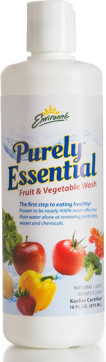 Environne Purely Essential Fruit & Vegetable Wash, None, 16 Fl Oz (Pack of 6)
