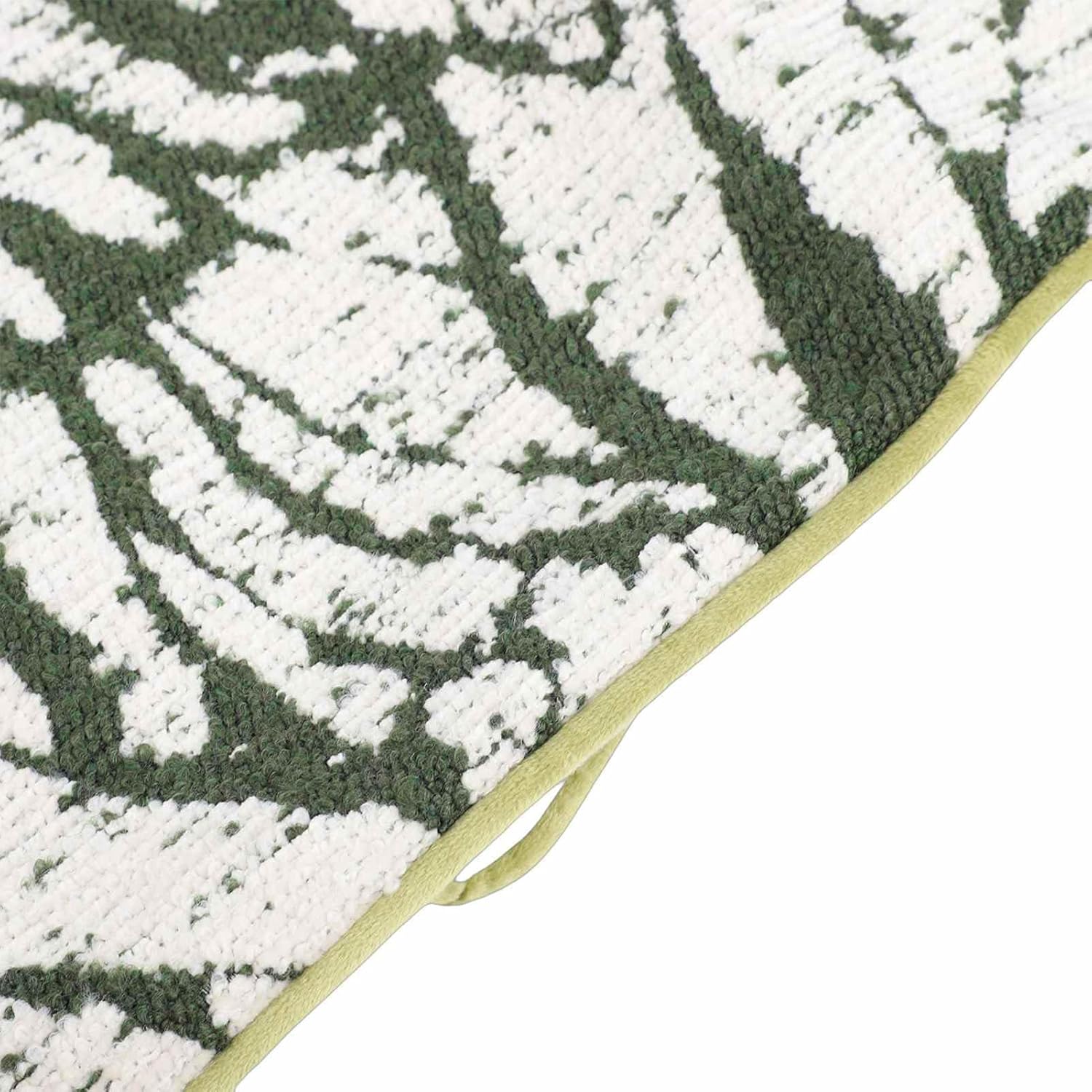 Polyester Decorative Pillowcases, Soft Green White Rustic Boho Couch Bed Covers for Home Decor, Set of 4 (50.8x50.8cm / 20x20in)