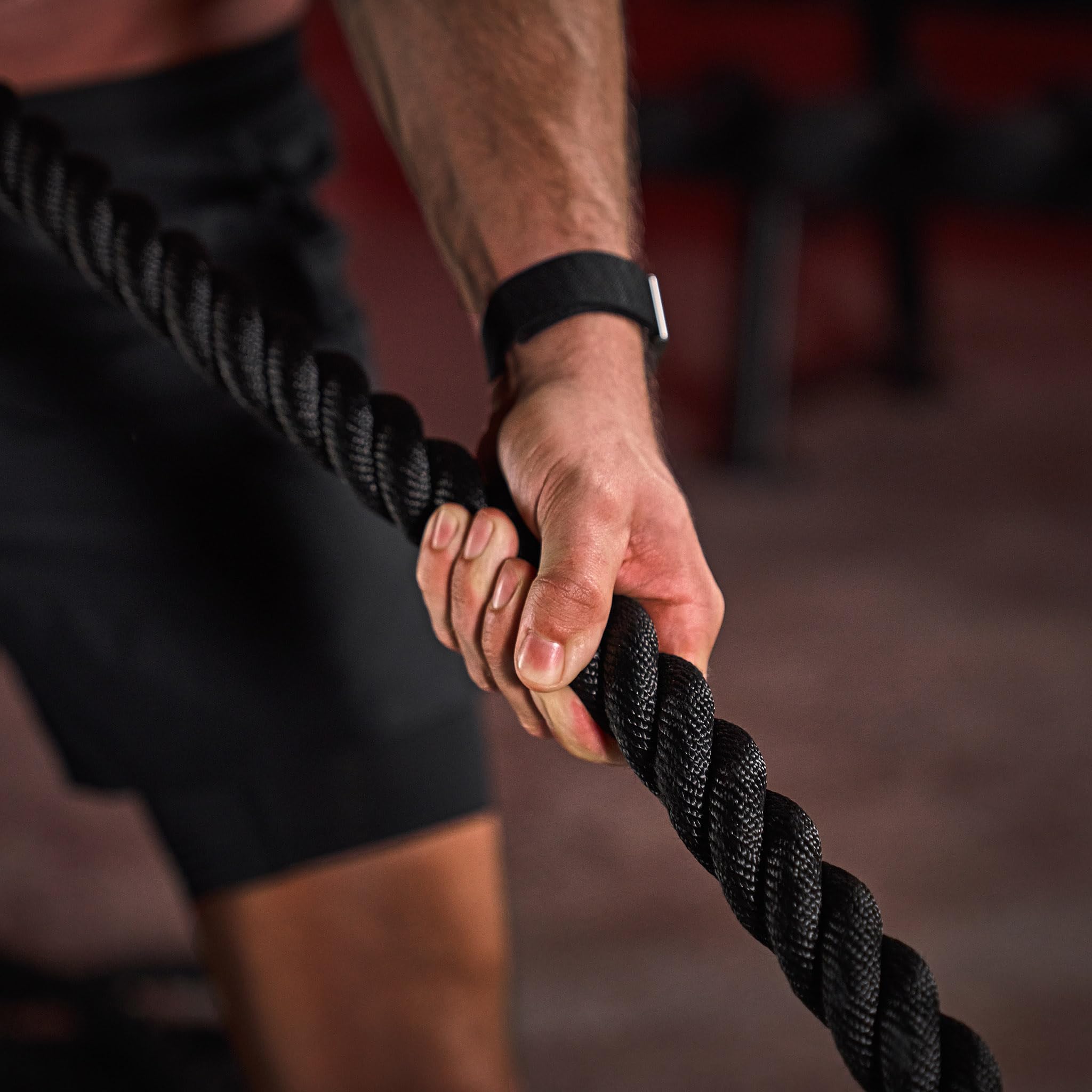 HAMMER Power Rope Competition, Seillänge 15 m, 4 cm Durchmesser, für Kraftausdauertraining, Trainingsseil, Schlagseil, Sportseil