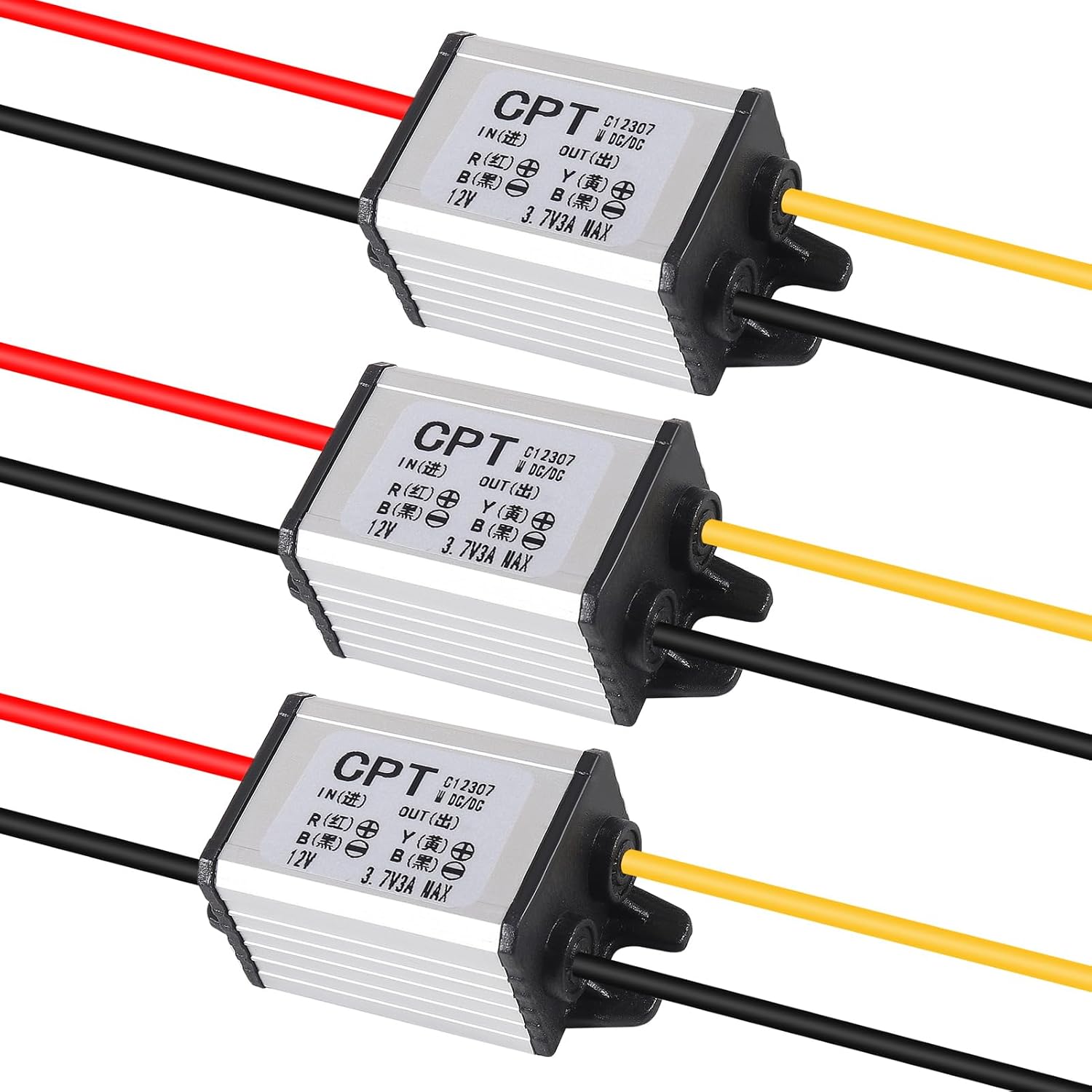 3PCS Buck Converter 12V to 6V Power Converter Car Power Converter DC Step Down Buck Voltage Regulator DC Power Supply Module Transformer for Car Truck Boat (3A 18W)