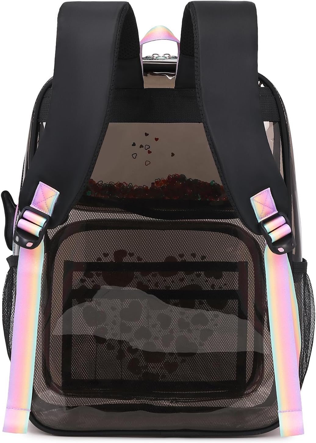 MOONBABY Clear Backpack for School Girls, Heavy Duty TPU Transparent Backpack Stadium Events Approved, Clear Bookbag - Image 8