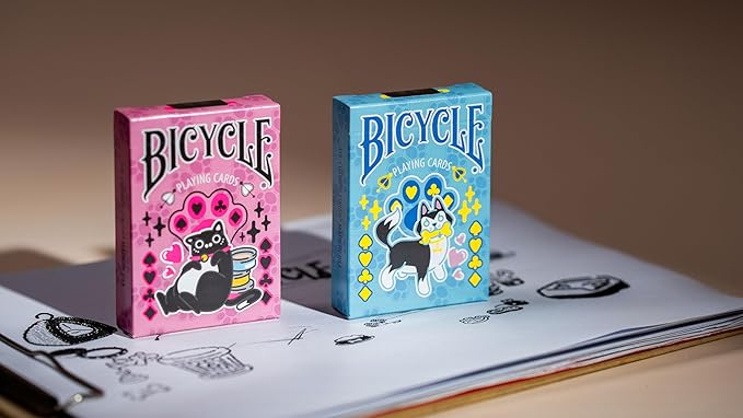 Bicycle Naipes Kawaii Anime Perro Azul 1 Mazo miniatura 6