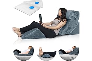 Lunix LX5 4pcs Orthopedic Medical Bed Wedge System for Post Surgery Pain Relief