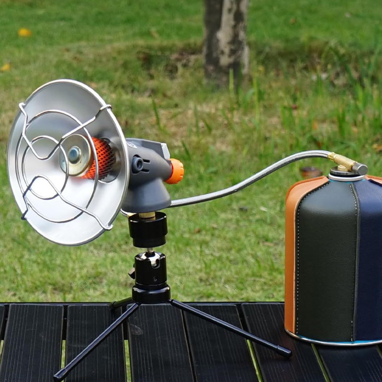 Trépied de Chauffage à gaz Portable d ' extérieur, Pliable pour réservoirs de gaz, pour Camping, randonnée, activité hivernale