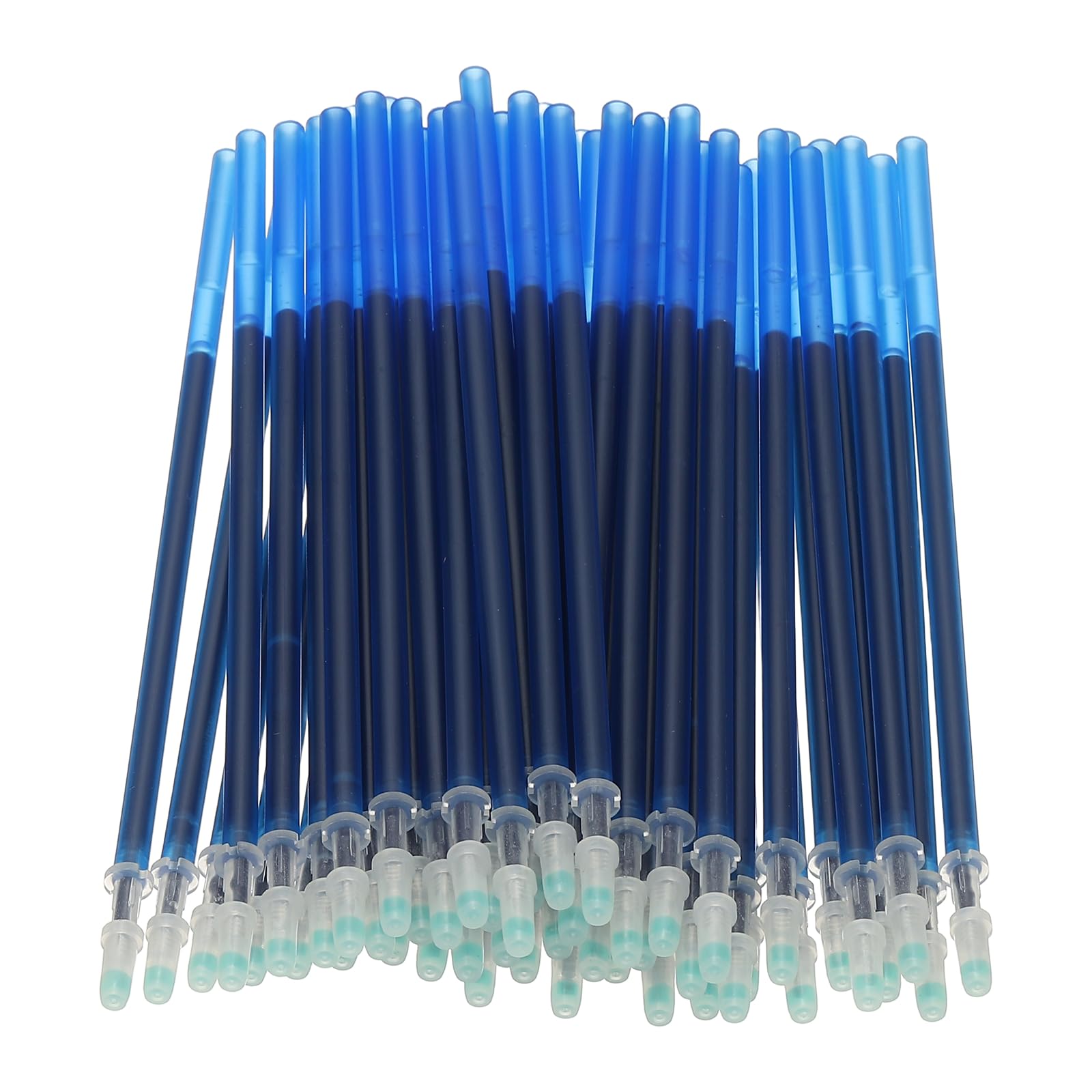 PATIKIL 48 Pcs Erasable Gel Pens Refills, 0.5mm Heat Erasable Pens Refills for Fabric Disappearing Ink Fabric Marking Pen for Sewing Quilting Writing, Dark Blue Ink