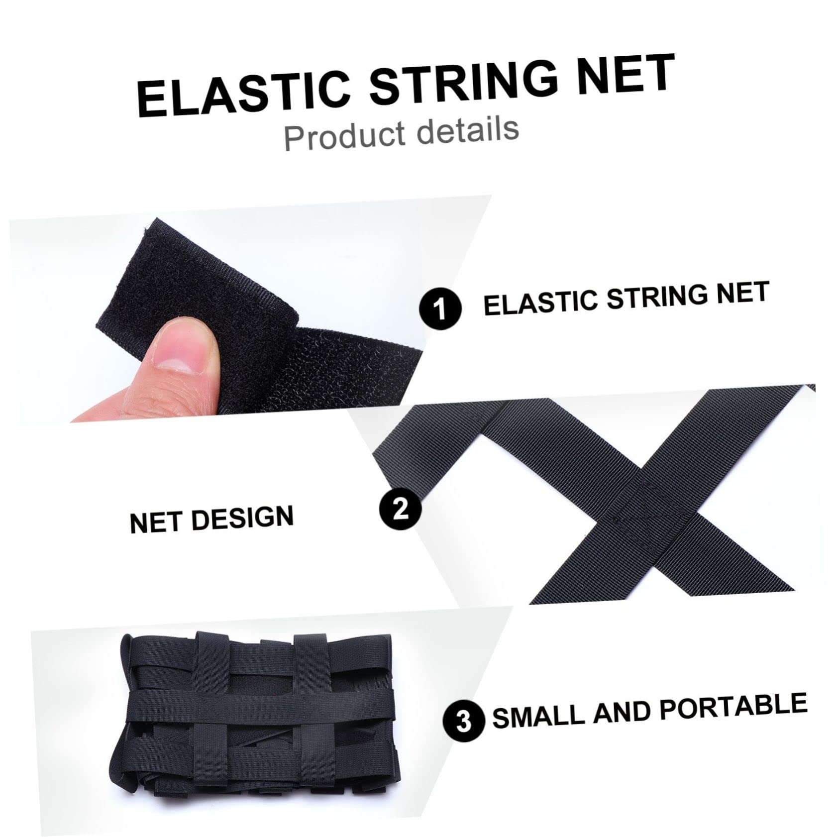 BESTYASH Rete Portaoggetti per Auto 12 Rete Elastico per Bagagliaio Adatta a SUV e Camion Accessori per Organizzazione Auto