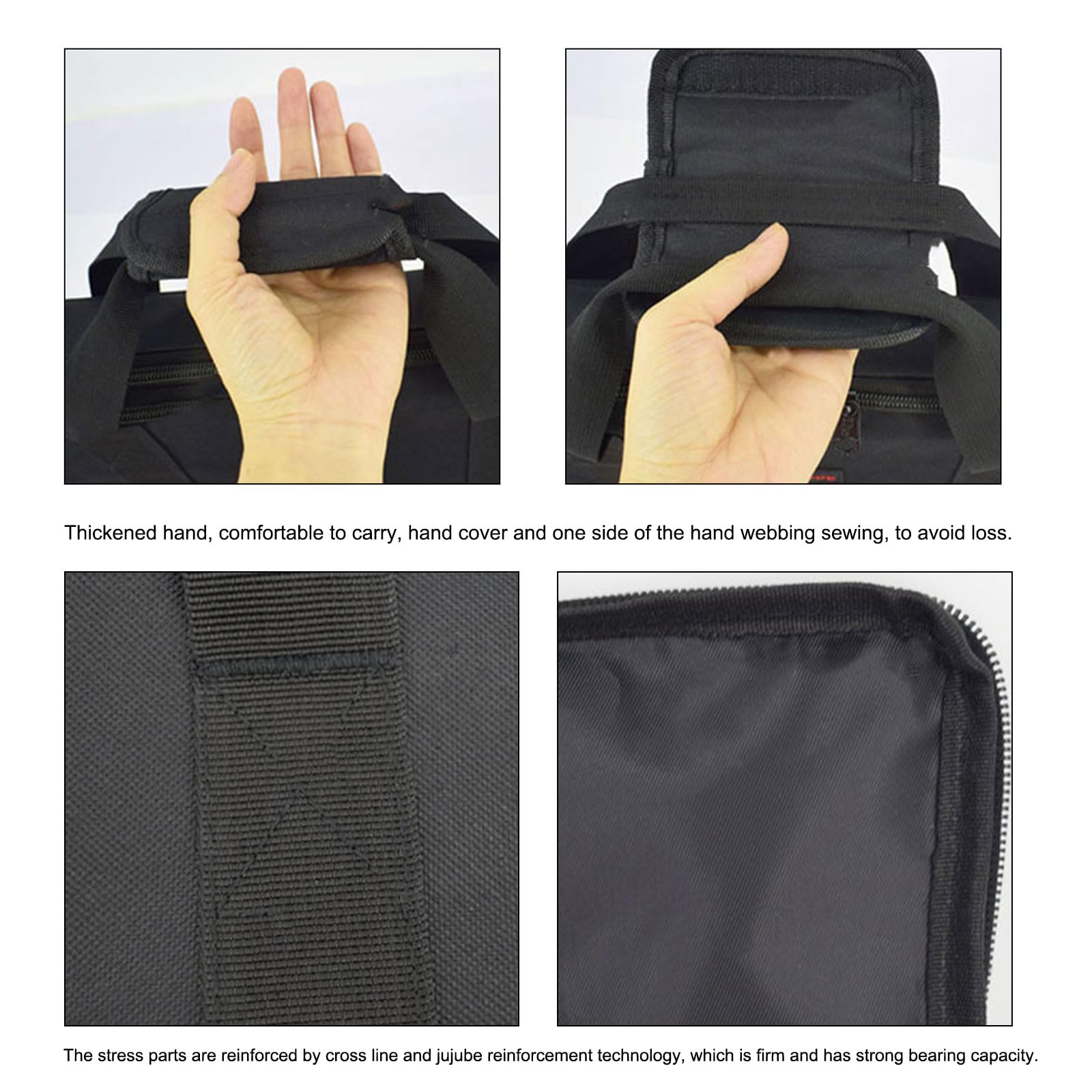Borsa protettiva per pannelli solari, accessorio per trasporto sicuro in campeggio e lunghe distanze, viaggi, uso quotidiano, borsa a pannello solare con tasche