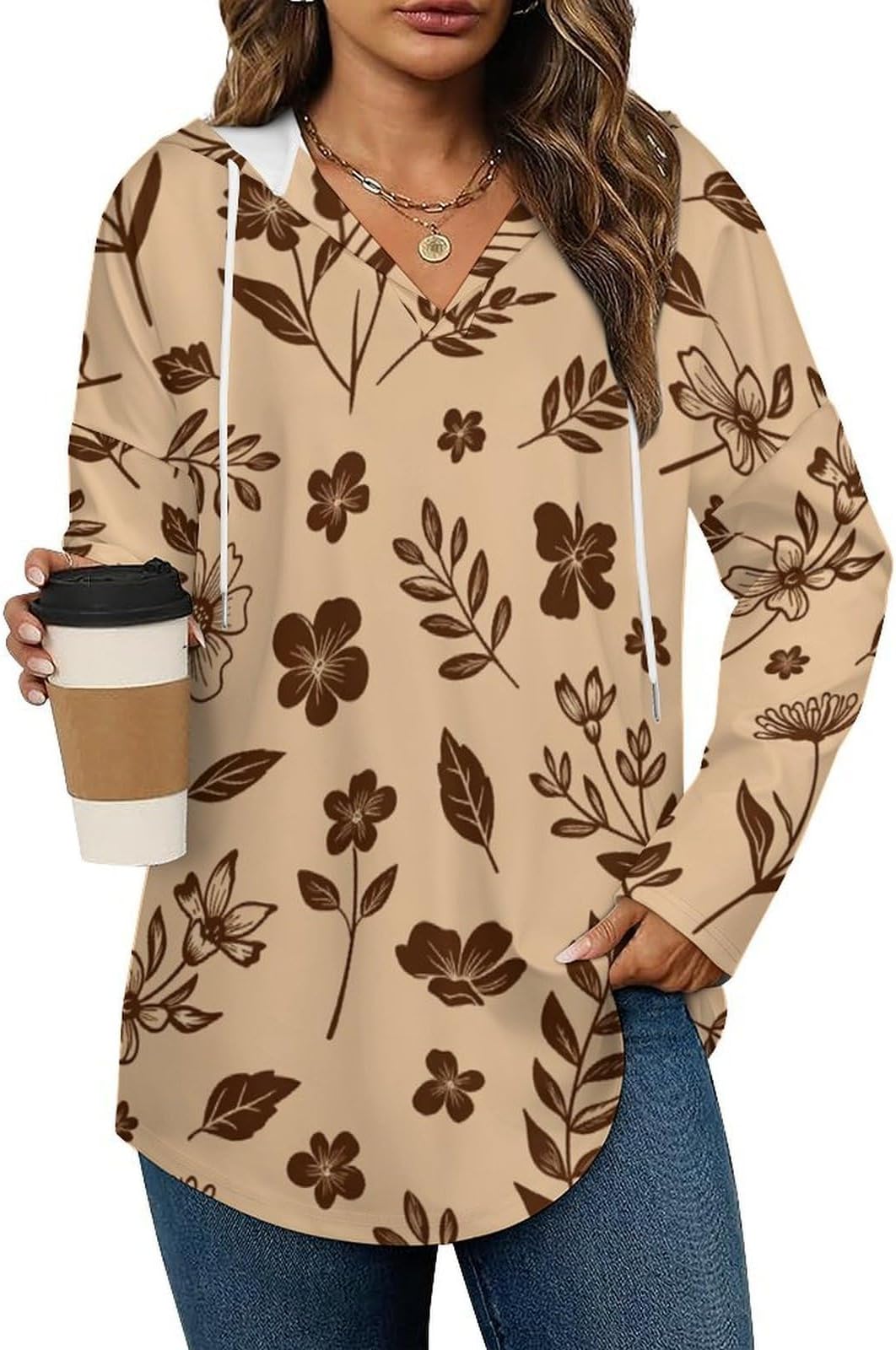 Women Fashion Tops Hoodies for Women Pullover Sweatshirts Casual Long SLeeve Shirts Loose Lightweight Workout