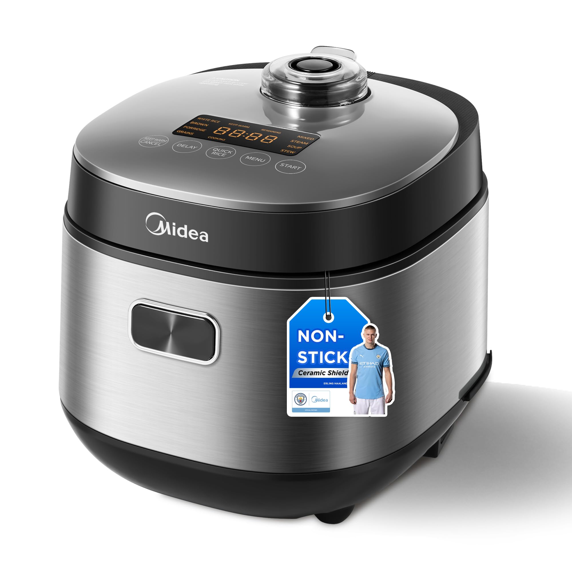 Midea Rijstkoker met 9 functies, 2 l, 4 kopjes, voor 1-3 personen