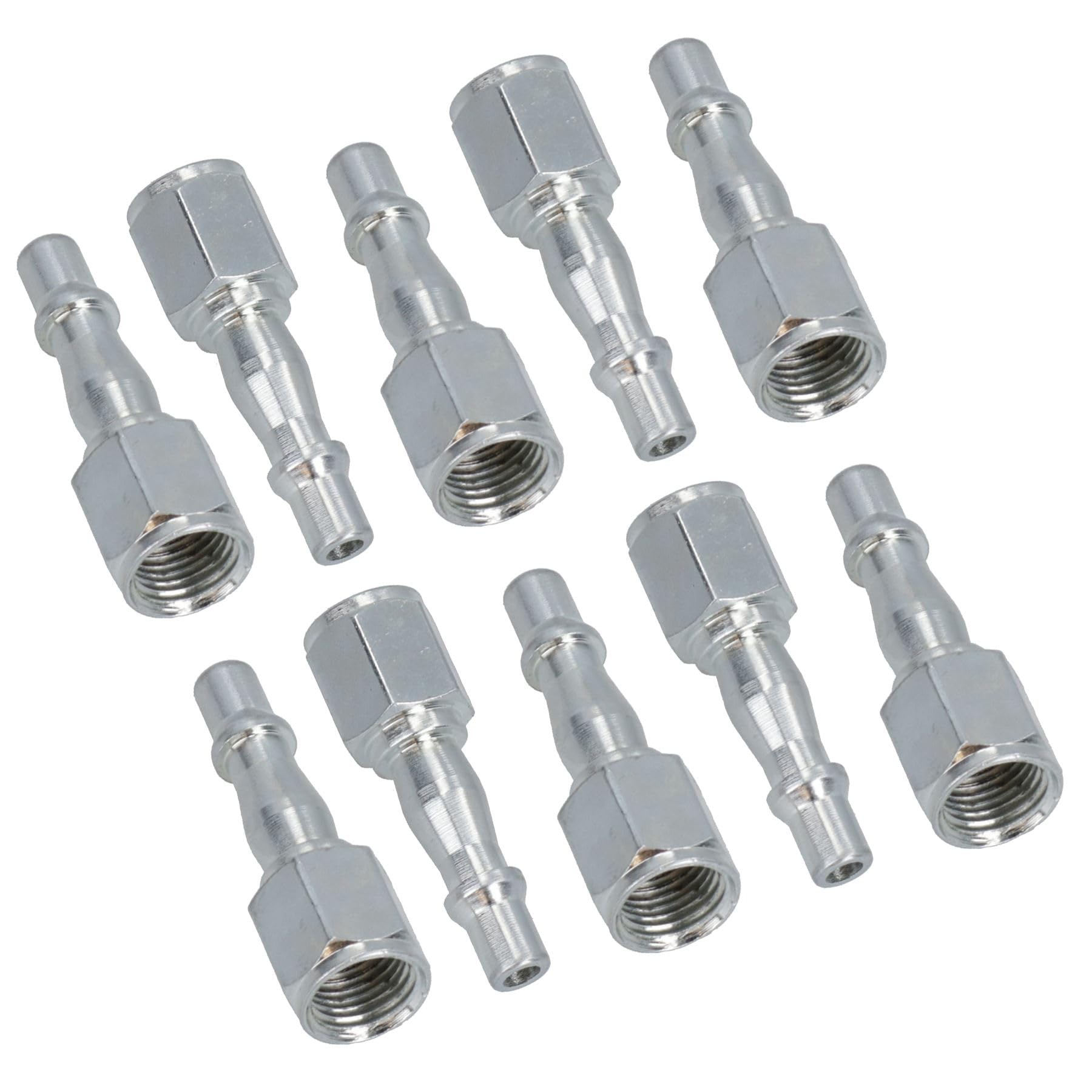 Air Line Hose Fitting Connector Male Quick Release 1/4 inch Female Thread 10pk
