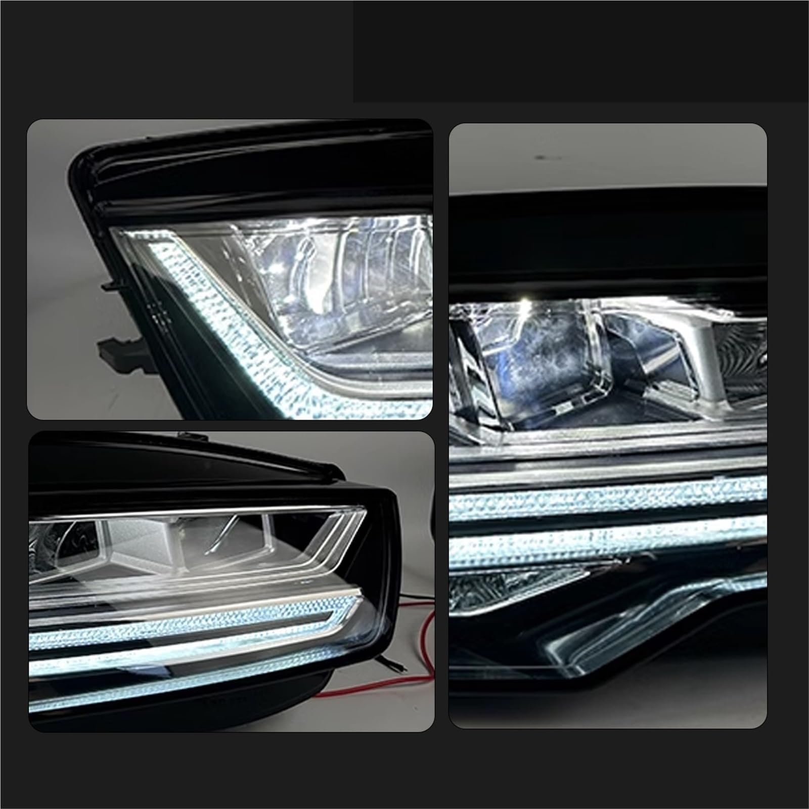 Head Lamp Reflektory samochodowe pasujące do Audi A7 2011-2017 Lampy samochodowe LED Światła do jazdy dziennej Dynamiczne kierunkowskazy(Bumper change)