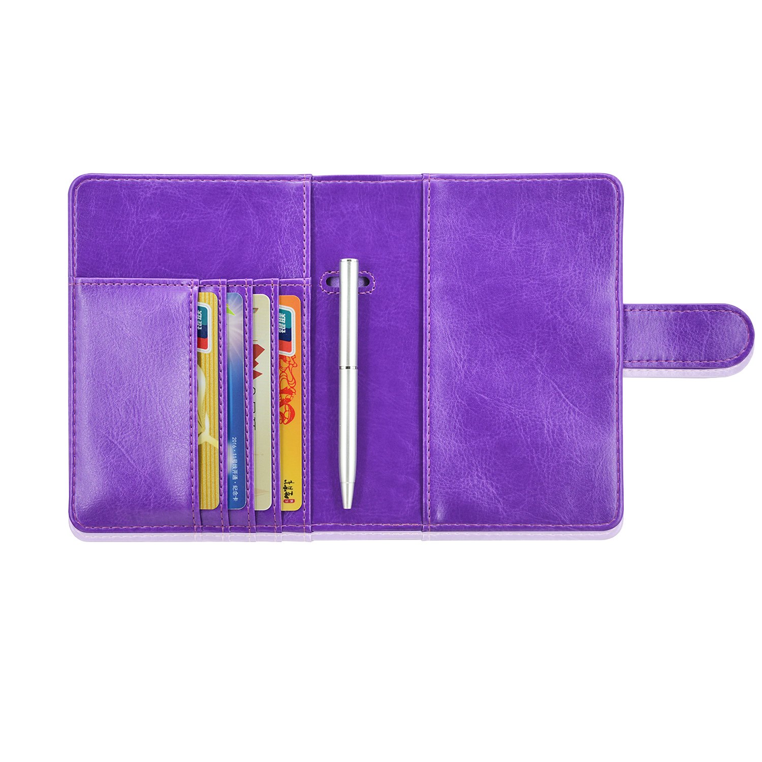 Reisepasshülle, ACdream Schutzhülle aus Premium-Leder, RFID-blockierend, für Reisepass,, violett (Violett) - 600292788268